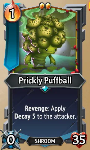 Prickly Puffball — the card as it appears in Monster Train 2