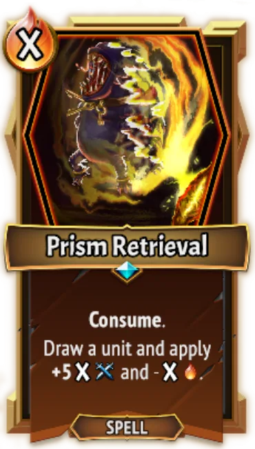 Prism Retrieval — the card as it appears in Monster Train 2