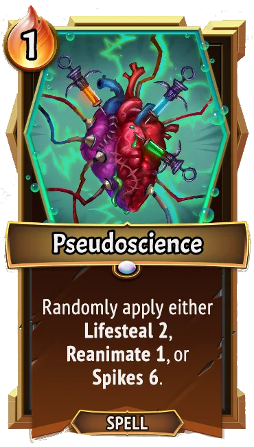 Pseudoscience — the card as it appears in Monster Train 2