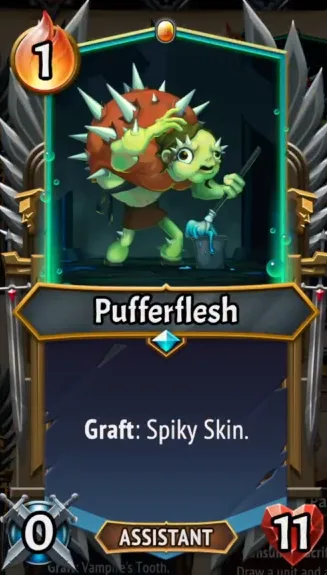 Pufferflesh — the card as it appears in Monster Train 2