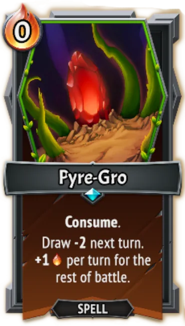 Pyre-Gro — the card as it appears in Monster Train 2