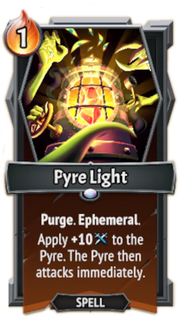 Pyre Light — the card as it appears in Monster Train 2
