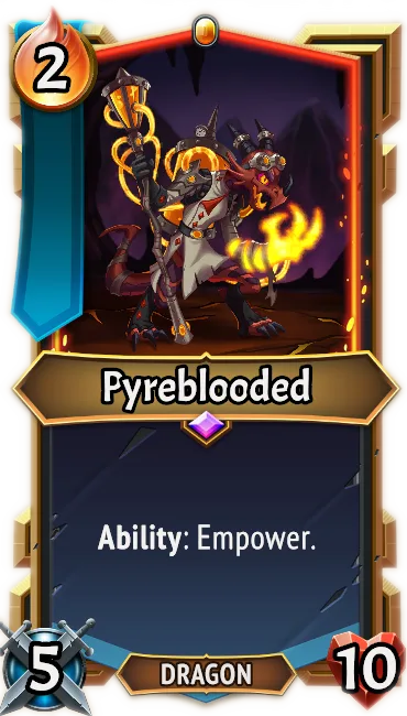 Pyreblooded — the card as it appears in Monster Train 2