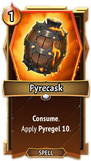 Pyrecask — the card as it appears in Monster Train 2