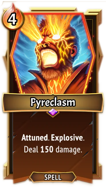 Pyreclasm — the card as it appears in Monster Train 2