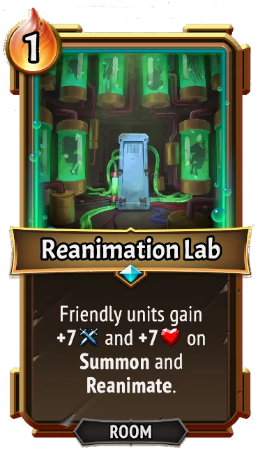 Reanimation Lab — the card as it appears in Monster Train 2