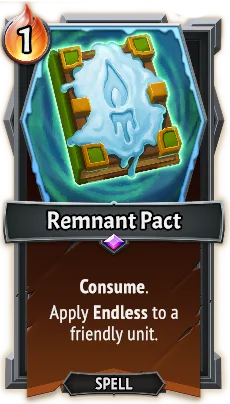 Remnant Pact — the card as it appears in Monster Train 2