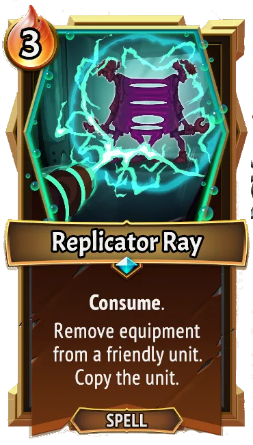 Replicator Ray — the card as it appears in Monster Train 2