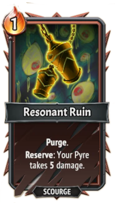 Resonant Ruin — the card as it appears in Monster Train 2
