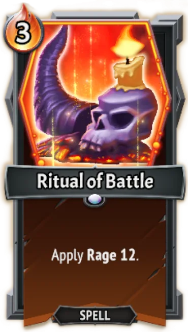 Ritual of Battle — the card as it appears in Monster Train 2