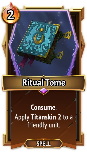 Ritual Tome — the card as it appears in Monster Train 2