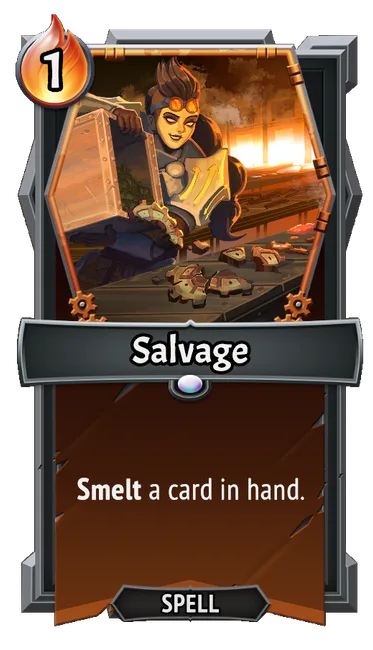 Salvage — the card as it appears in Monster Train 2