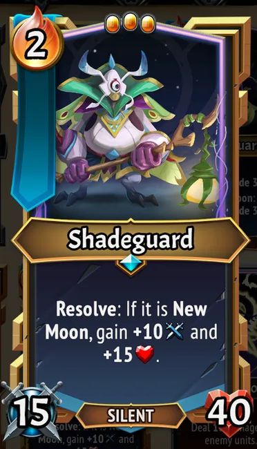 Shadeguard — the card as it appears in Monster Train 2