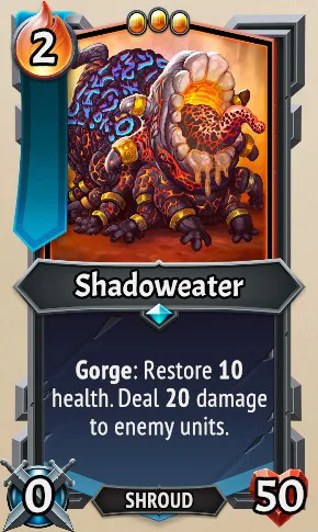 Shadoweater — the card as it appears in Monster Train 2