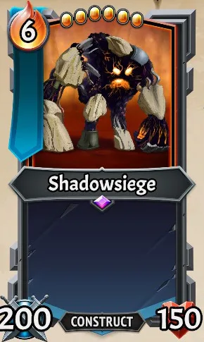 Shadowsiege — the card as it appears in Monster Train 2