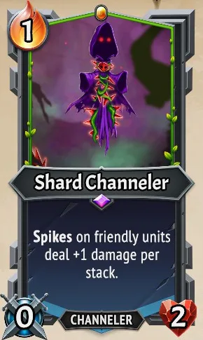 Shard Channeler — the card as it appears in Monster Train 2