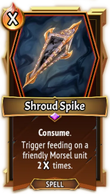Shroud Spike — the card as it appears in Monster Train 2