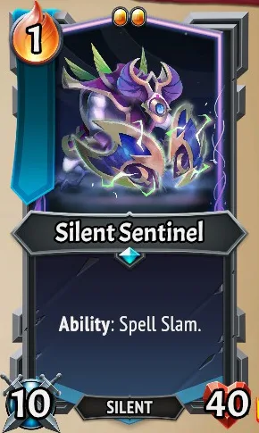 Silent Sentinel — the card as it appears in Monster Train 2