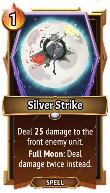 Silver Strike — the card as it appears in Monster Train 2