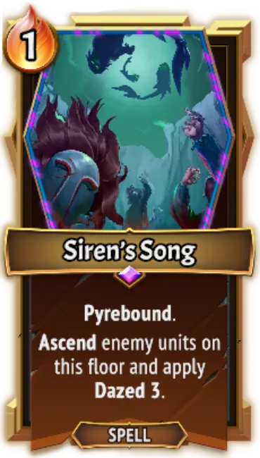 Siren’s Song — the card as it appears in Monster Train 2