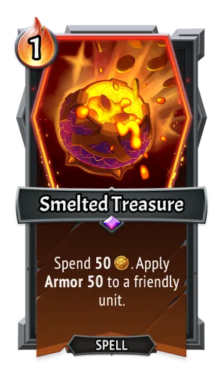 Smelted Treasure — the card as it appears in Monster Train 2