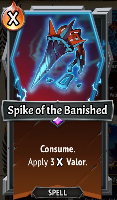 Spike of the Banished — the card as it appears in Monster Train 2