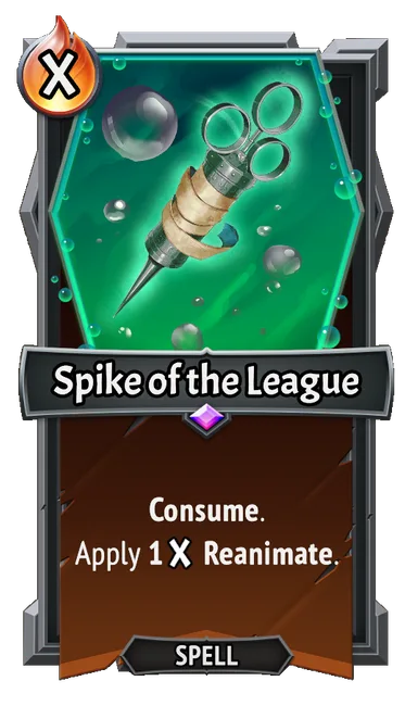 Spike of the League — the card as it appears in Monster Train 2