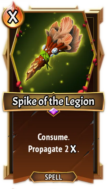 Spike of the Legion — the card as it appears in Monster Train 2