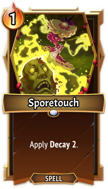 Sporetouch — the card as it appears in Monster Train 2