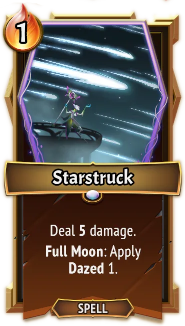 Starstruck — the card as it appears in Monster Train 2