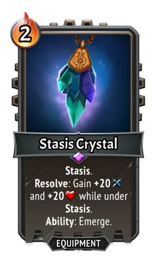 Stasis Crystal — the card as it appears in Monster Train 2