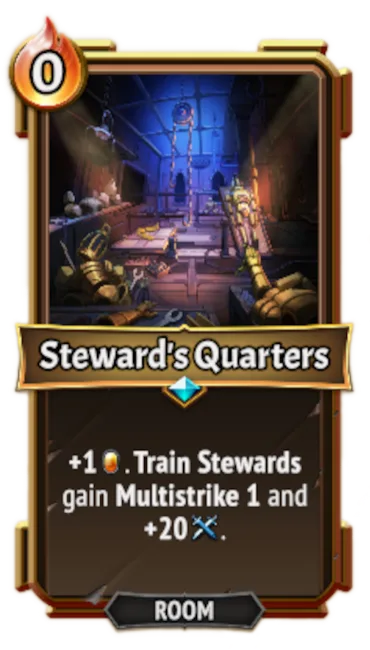 Steward's Quarters — the card as it appears in Monster Train 2