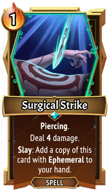 Surgical Strike — the card as it appears in Monster Train 2