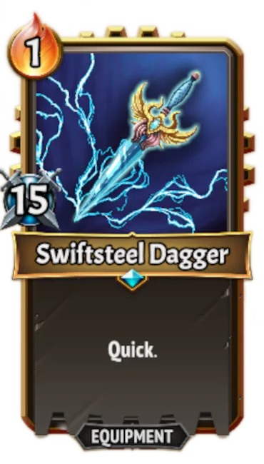 Swiftsteel Dagger — the card as it appears in Monster Train 2