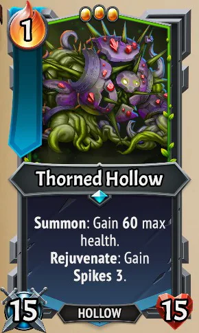 Thorned Hollow — the card as it appears in Monster Train 2