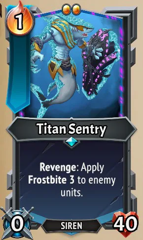 Titan Sentry — the card as it appears in Monster Train 2