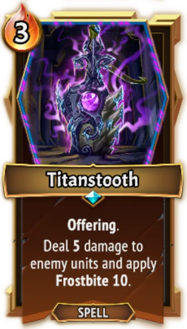 Titanstooth — the card as it appears in Monster Train 2