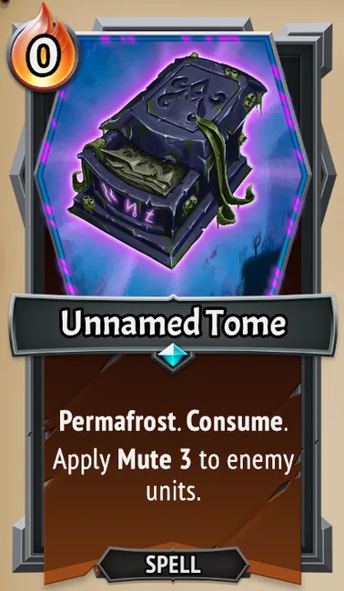 Unnamed Tome — the card as it appears in Monster Train 2