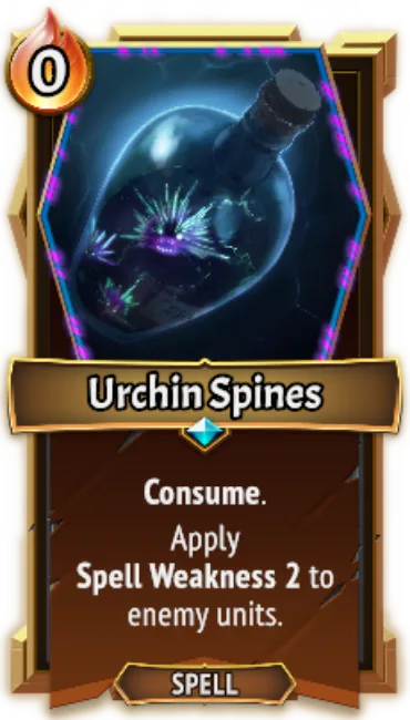 Urchin Spines — the card as it appears in Monster Train 2