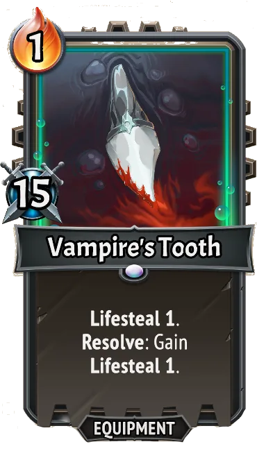 Vampire's Tooth — the card as it appears in Monster Train 2