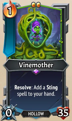 Vinemother — the card as it appears in Monster Train 2