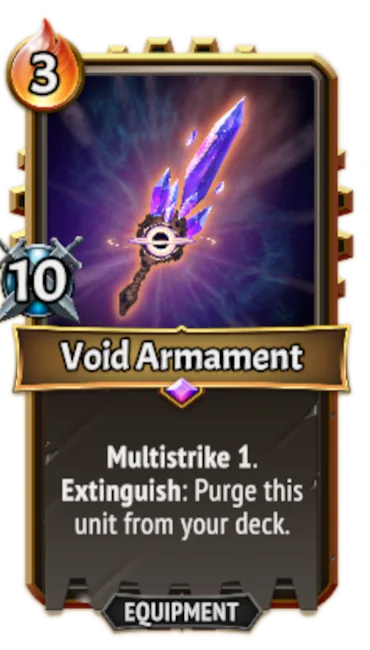 Void Armament — the card as it appears in Monster Train 2