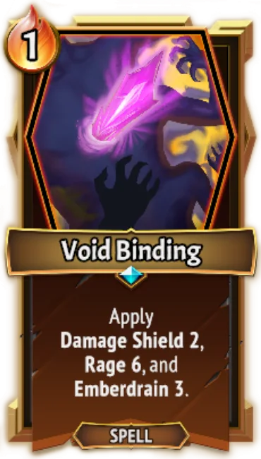 Void Binding — the card as it appears in Monster Train 2