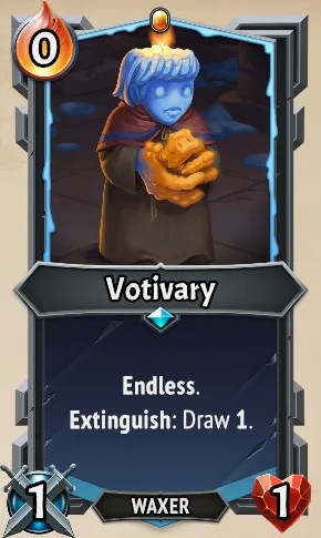 Votivary — the card as it appears in Monster Train 2