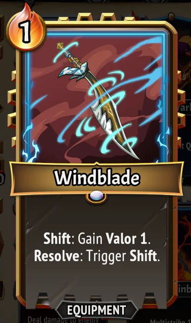 Windblade — the card as it appears in Monster Train 2