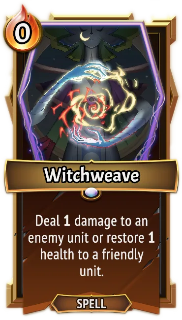 Witchweave — the card as it appears in Monster Train 2