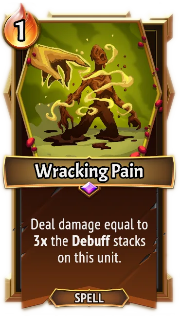 Wracking Pain — the card as it appears in Monster Train 2