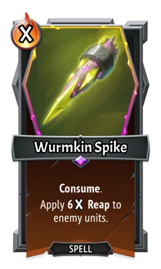 Wurmkin Spike — the card as it appears in Monster Train 2
