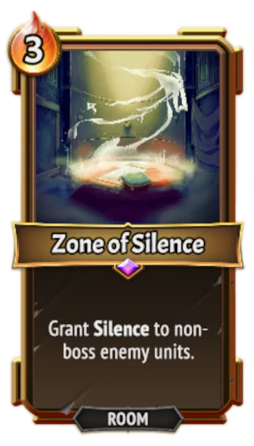 Zone of Silence — the card as it appears in Monster Train 2